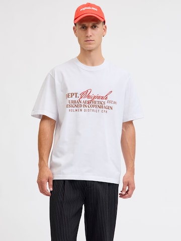 T-Shirt JACK & JONES en blanc : devant