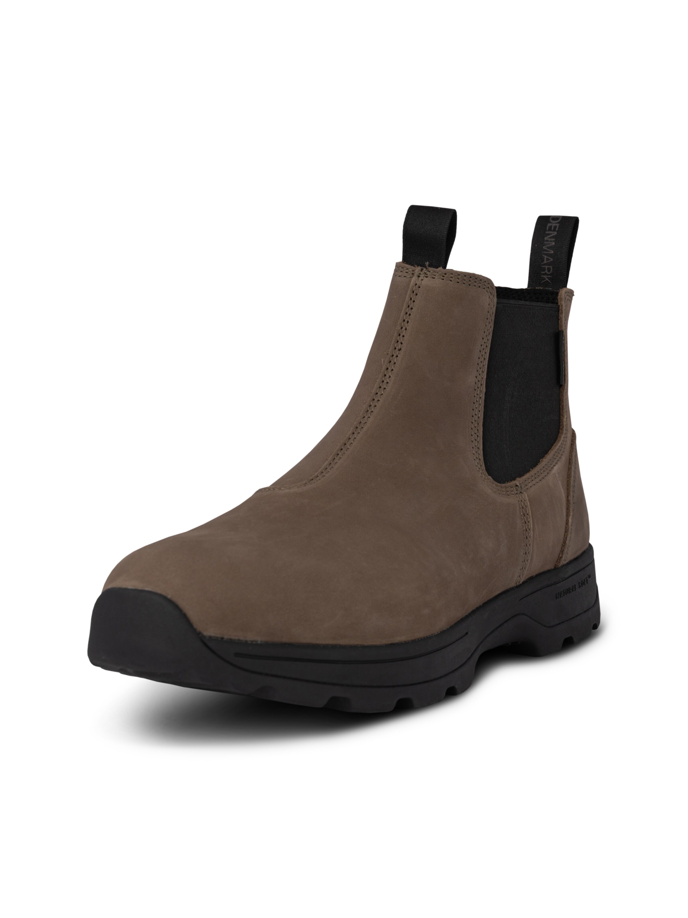 WODEN Chelsea boots 'Svend' in Beige: voorkant