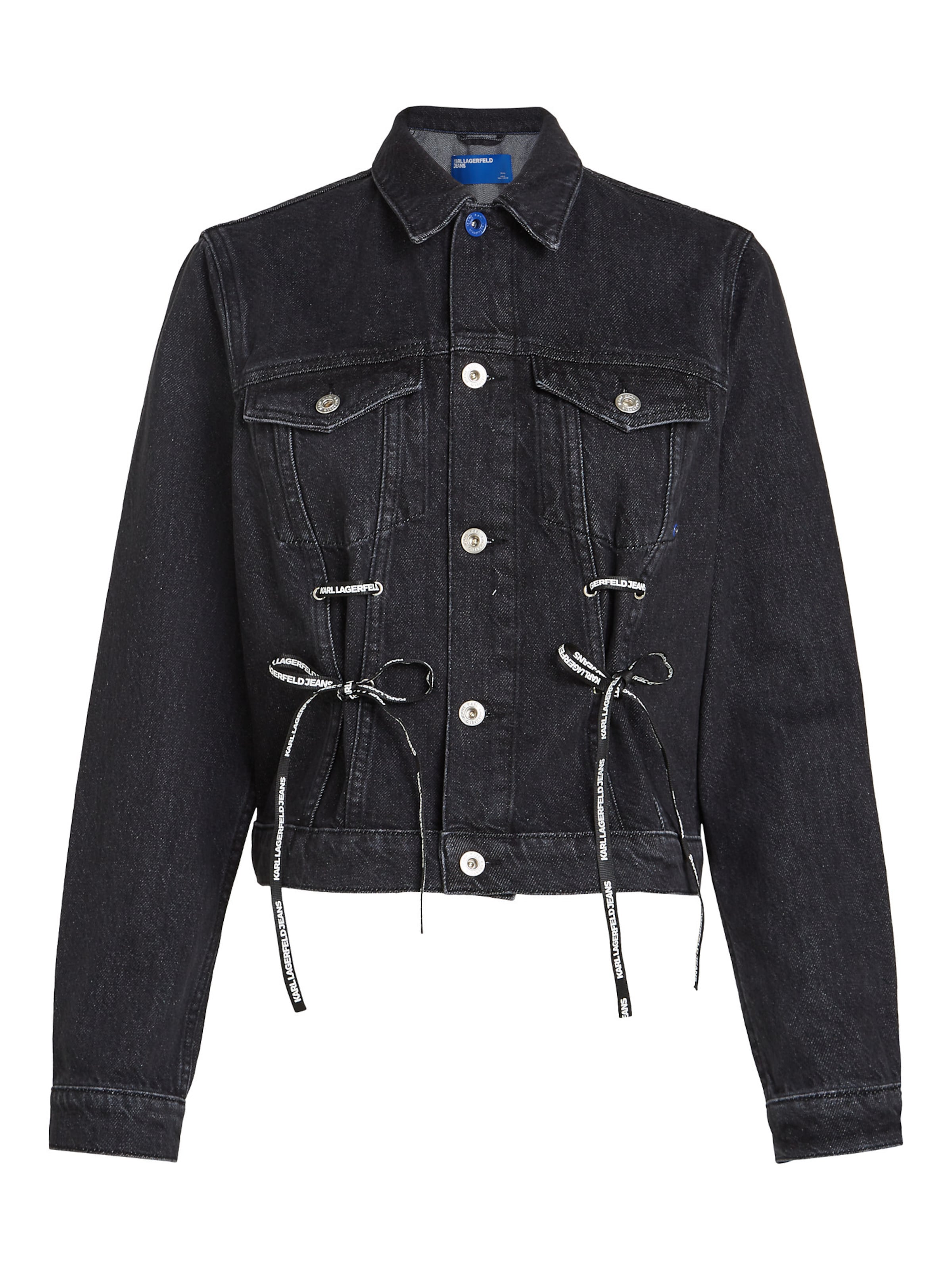 KARL LAGERFELD JEANS Between-season jacket in Black: front