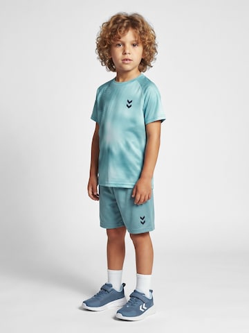 Hummel Regular fit Trainingspak in Blauw: voorkant