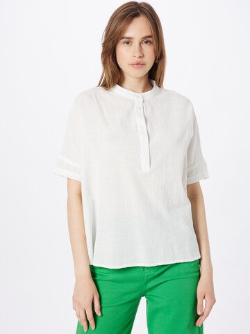 Wemoto - Blusa 'Polly' em branco: frente