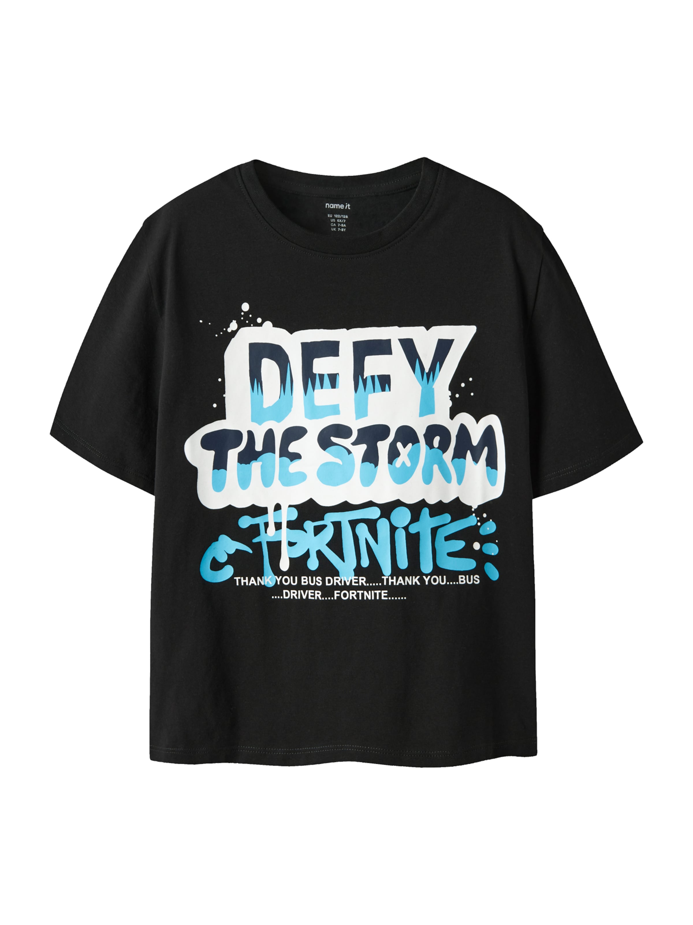 NAME IT T-shirt 'NKMMod Fortnite' i svart: framsida