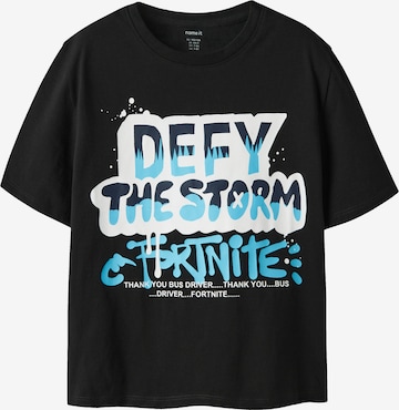 T-Shirt 'NKMMod Fortnite' NAME IT en noir : devant