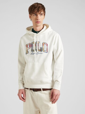Polo Ralph Lauren Sweatshirt in White: front