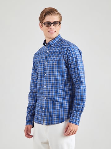 Coupe regular Chemise 'CLASSIC' GANT en bleu : devant