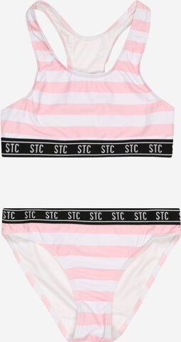 STACCATO Bralette Bikini in Pink: front