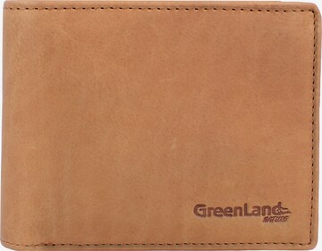 Greenland Nature Wallet in Brown: front