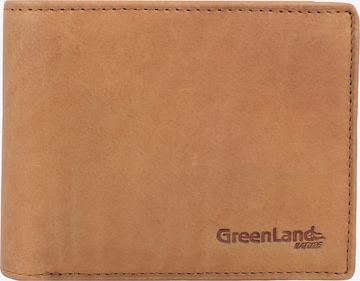 Greenland Nature Wallet in Brown: front