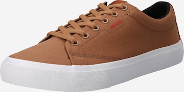 HUGO Red Sneakers 'Dyer' in Brown: front