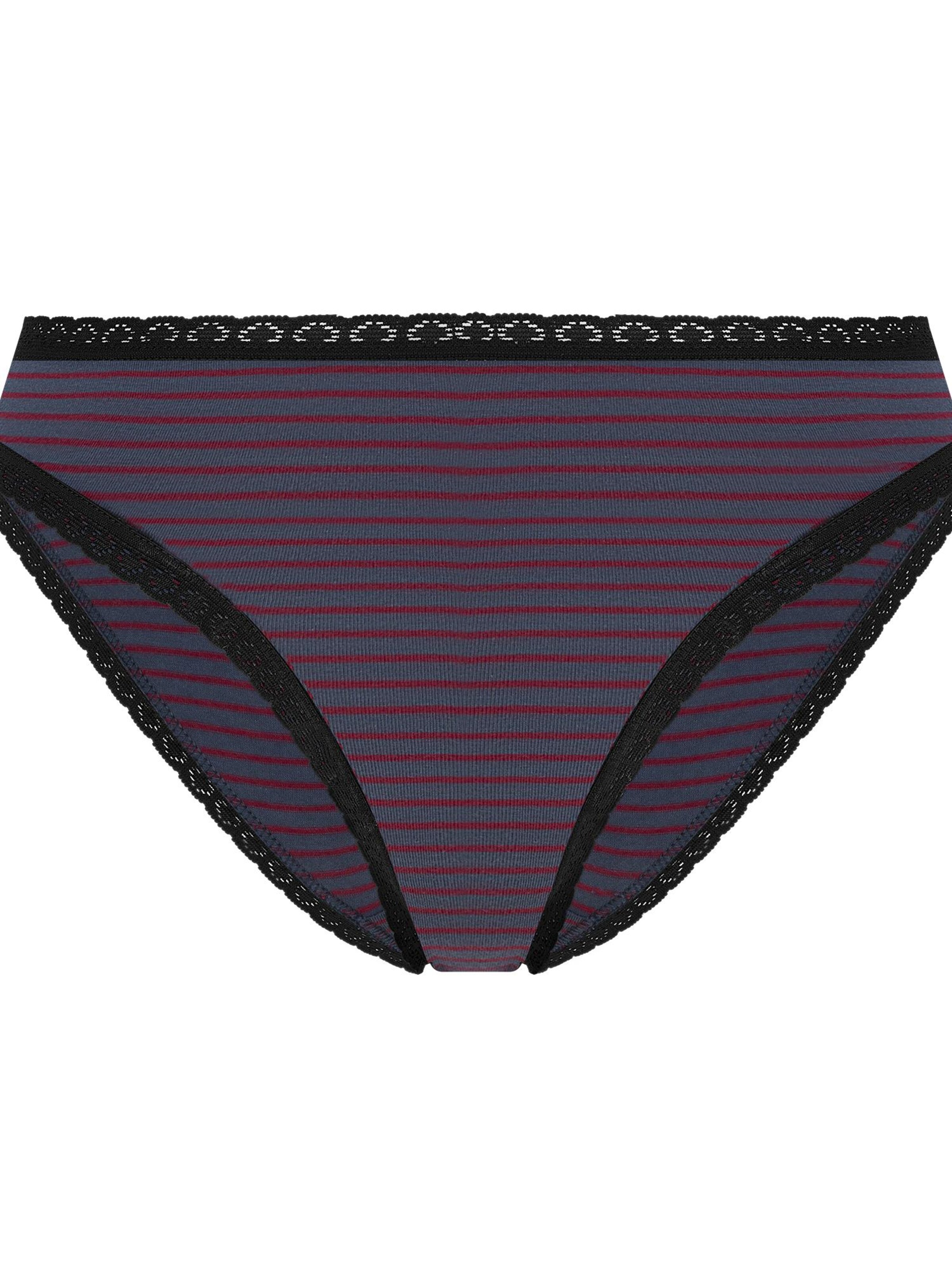 Albero Natur Panty 'Damen Bio Baumwoll Slip mit Spitze' in Blue