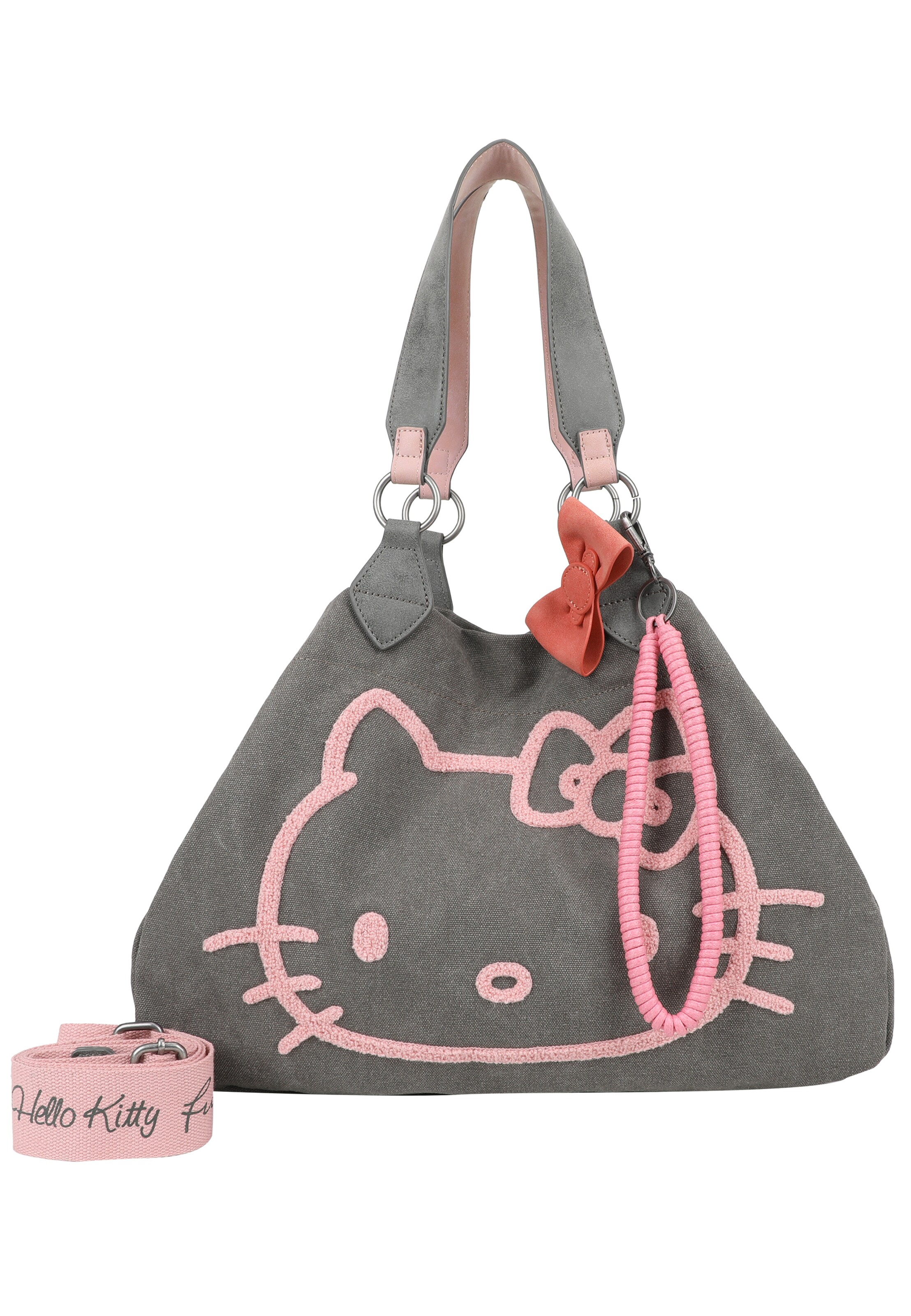 Fritzi aus Preußen Shopper 'Hello Kitty' in Grijs: voorkant