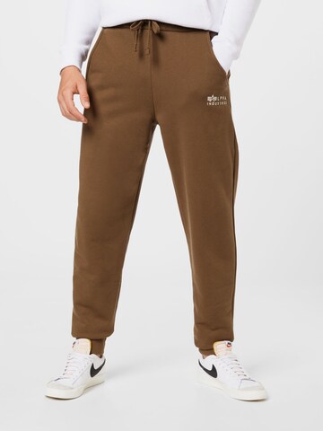 žalia ALPHA INDUSTRIES Siaurėjantis Kelnės: priekis