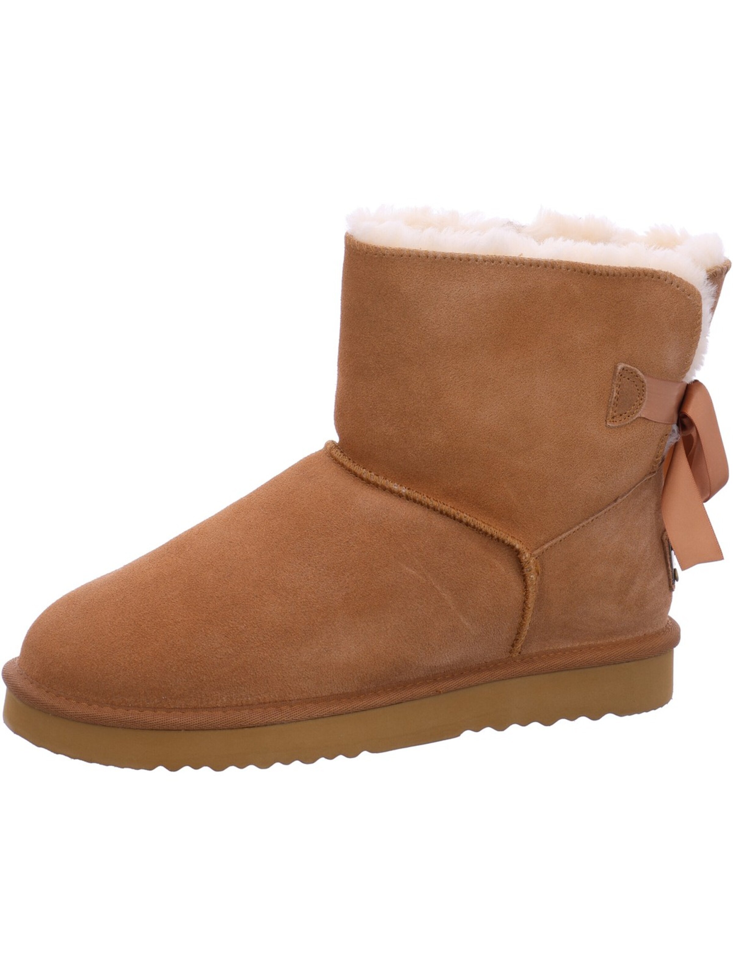 OOG Lace-Up Boots 'OOG Winterstiefel Beige' in Beige: front