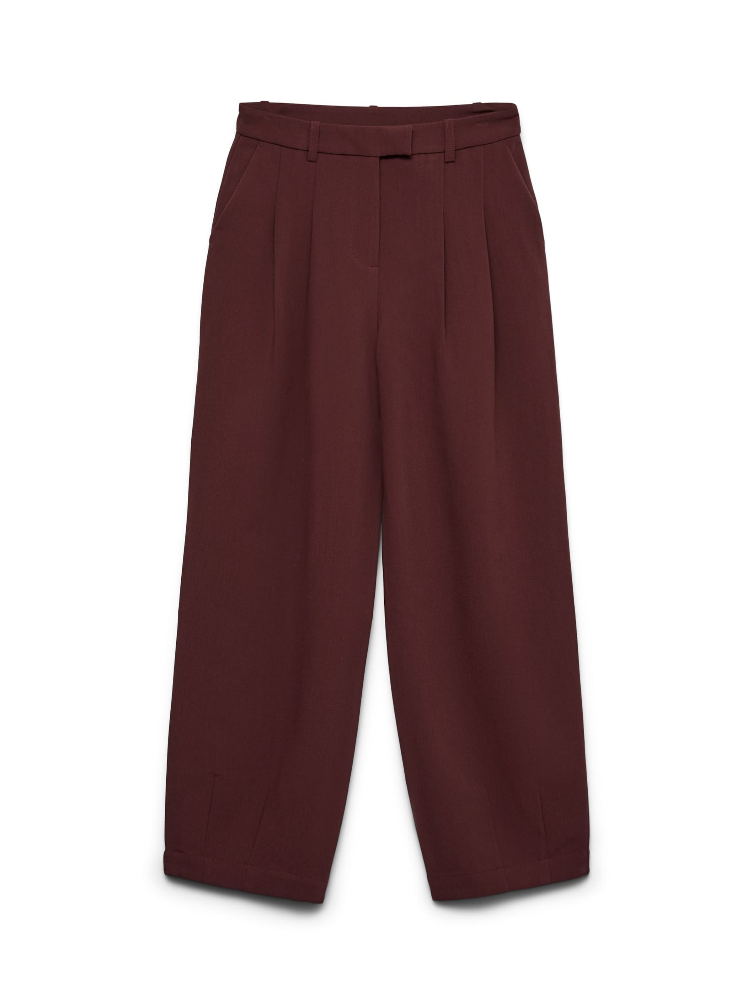 VERO MODA Wide Leg Bukser med lægfolder 'AWVIVICA' i lilla: forside