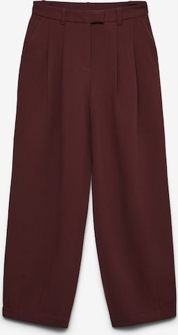 VERO MODA Wide leg Pleat-front trousers 'AWVIVICA' in Purple: front
