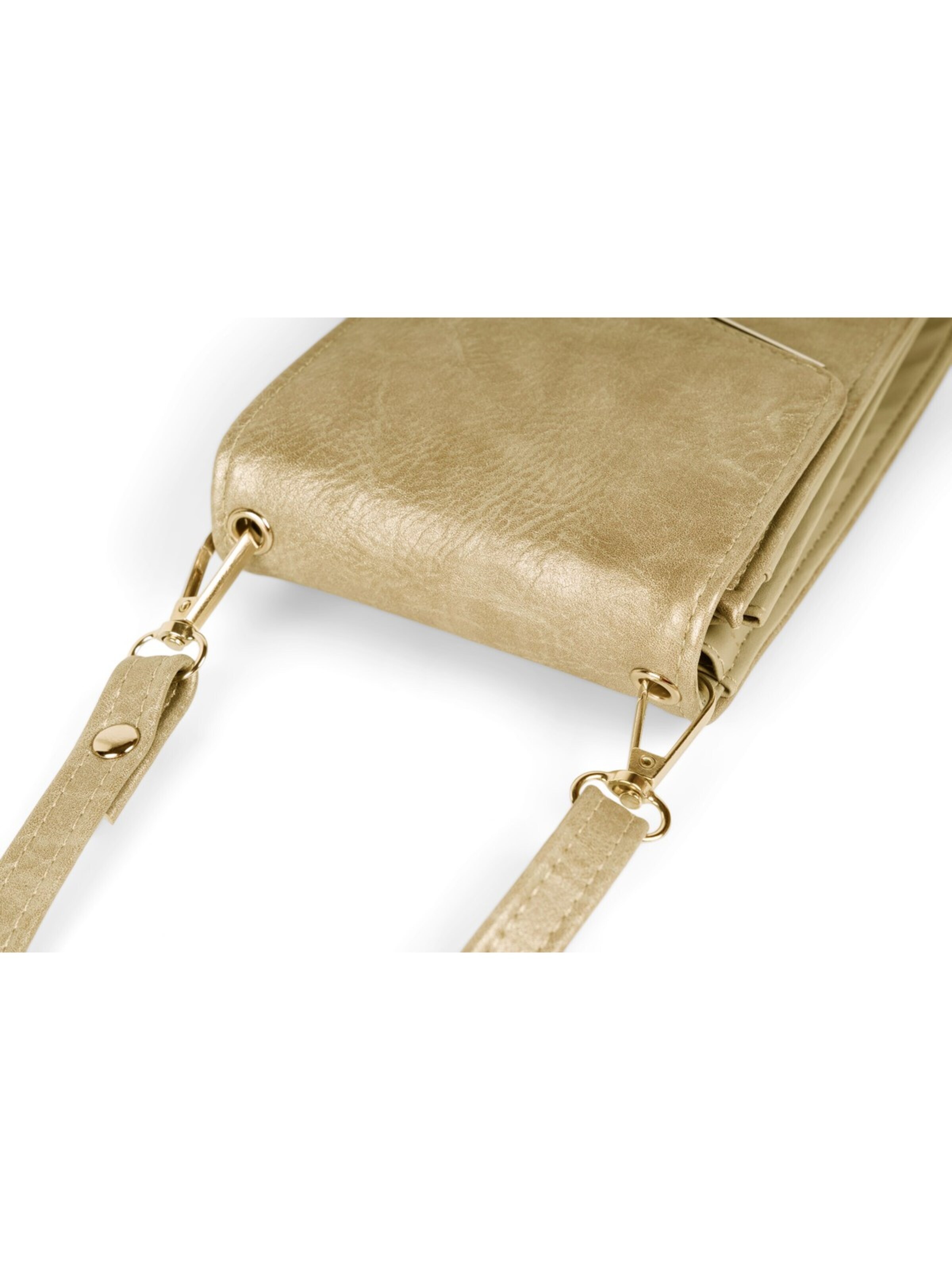 styleBREAKER Crossbody bag 'Mini Handy Umhängetasche' in Gold