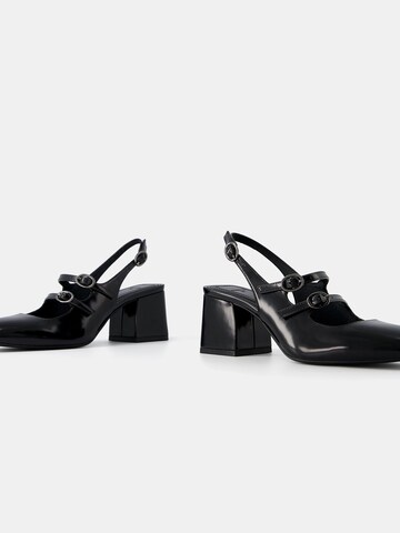 Bershka Slingpumps in Schwarz