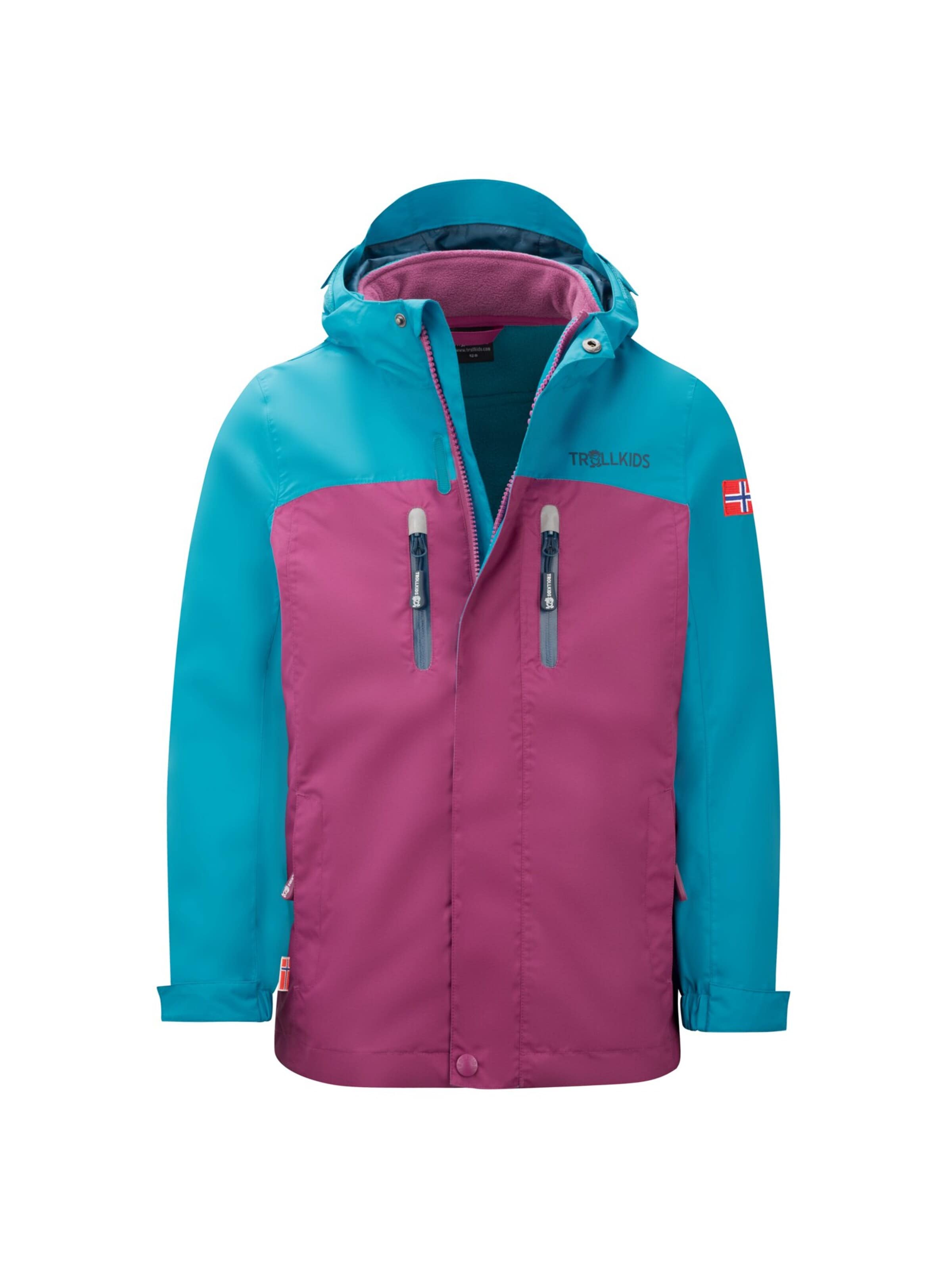 TROLLKIDS Outdoor jacket in Purple: front