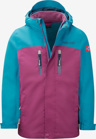 TROLLKIDS Outdoor jacket in Purple: front