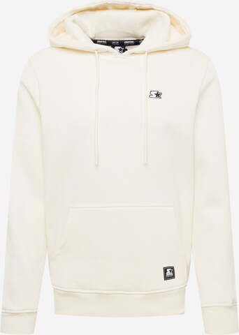 Sweat-shirt 'Essential' Starter Black Label en blanc : devant