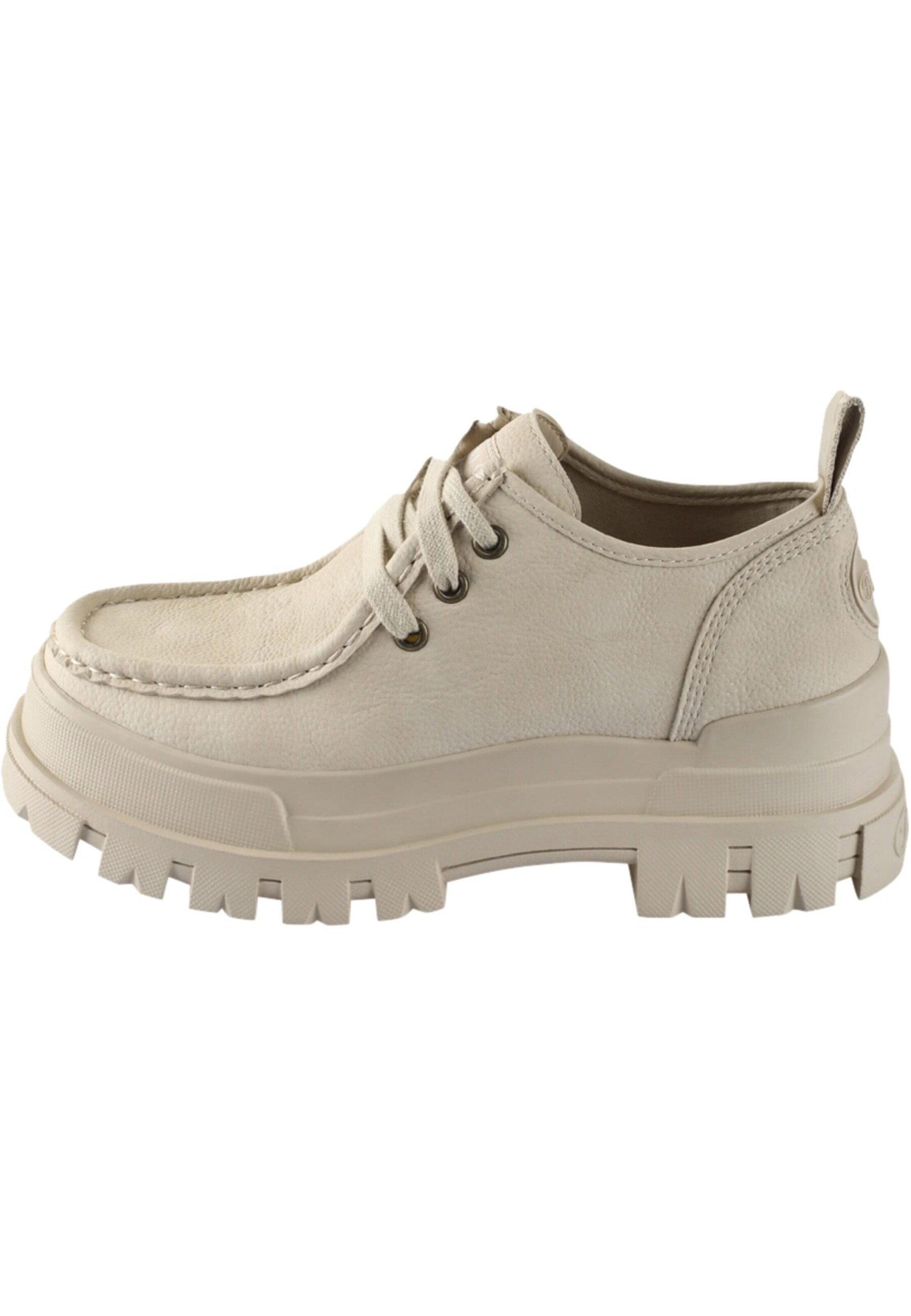 Chaussure à lacets BUFFALO en beige : devant