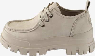 Batai su raišteliais iš BUFFALO, spalva – kremo, Prekių apžvalga