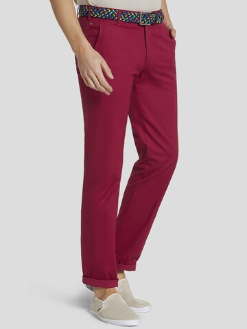 Regular Pantalon chino MEYER en rouge : devant