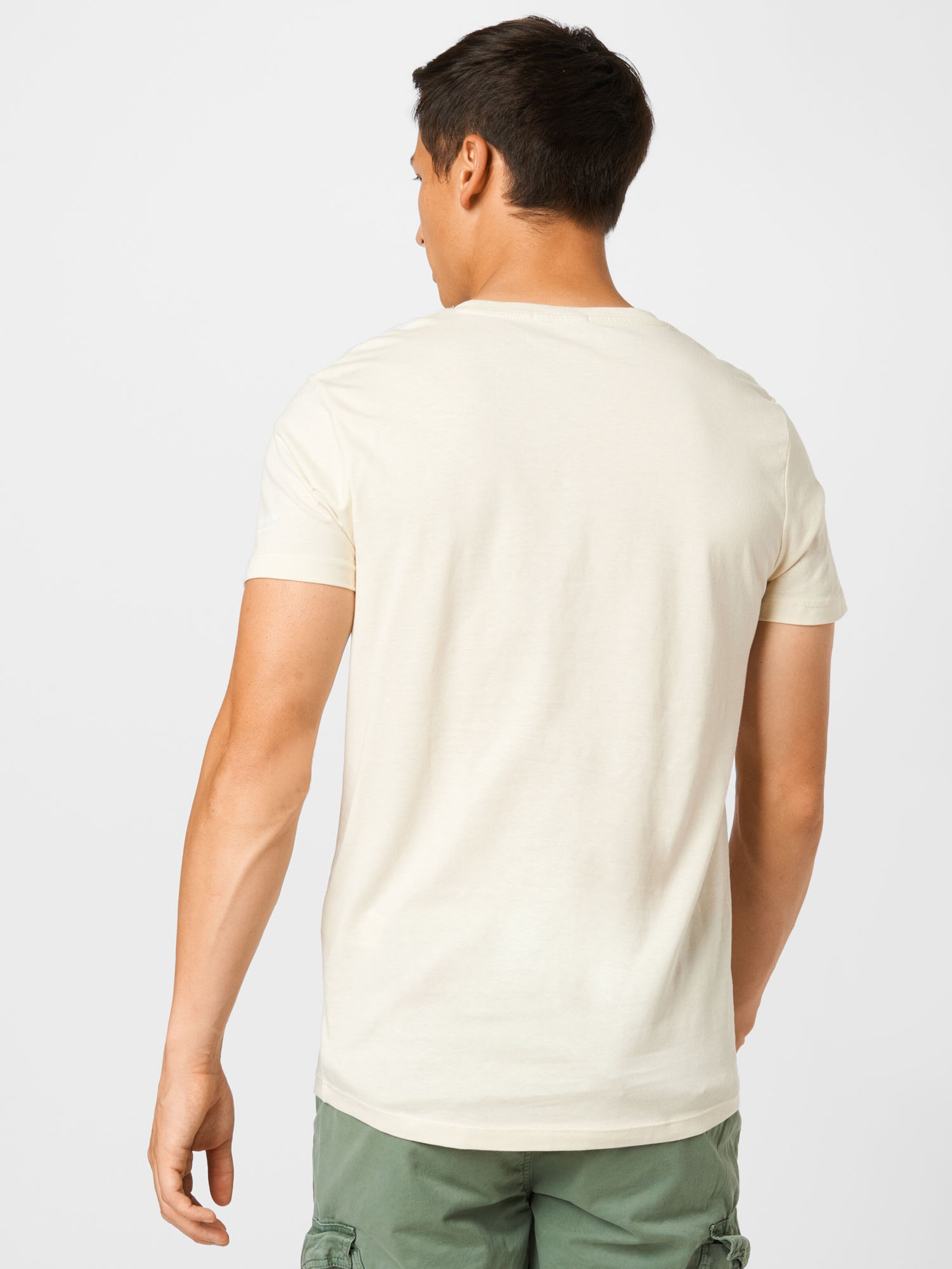 Männer Shirts TOM TAILOR DENIM T-Shirt in Beige - QV85649