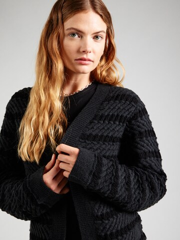 ABOUT YOU Knit Cardigan 'Liv' in Black