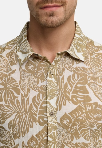 Coupe regular Chemise ' Malve ' INDICODE JEANS en beige