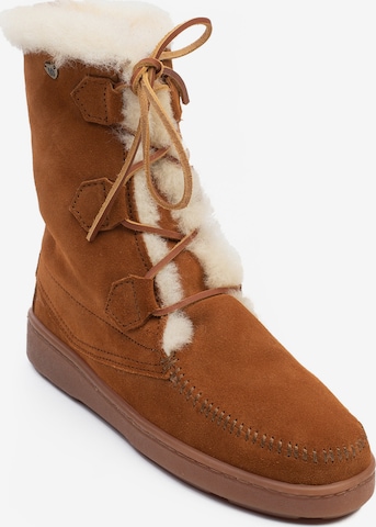 Minnetonka Ankle Boots 'Juniper' in Brown