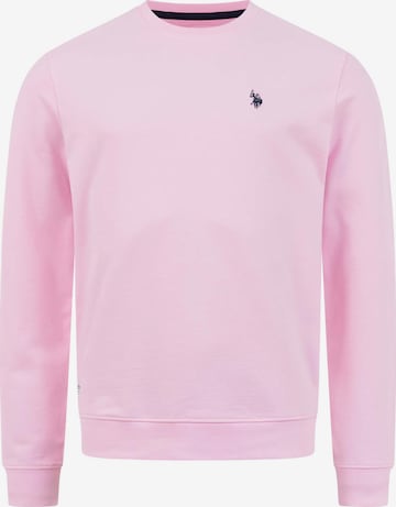 U.S. POLO ASSN. Sweatshirt in Roze: voorkant