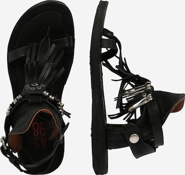A.S.98 T-bar sandals 'Ramos' in Black