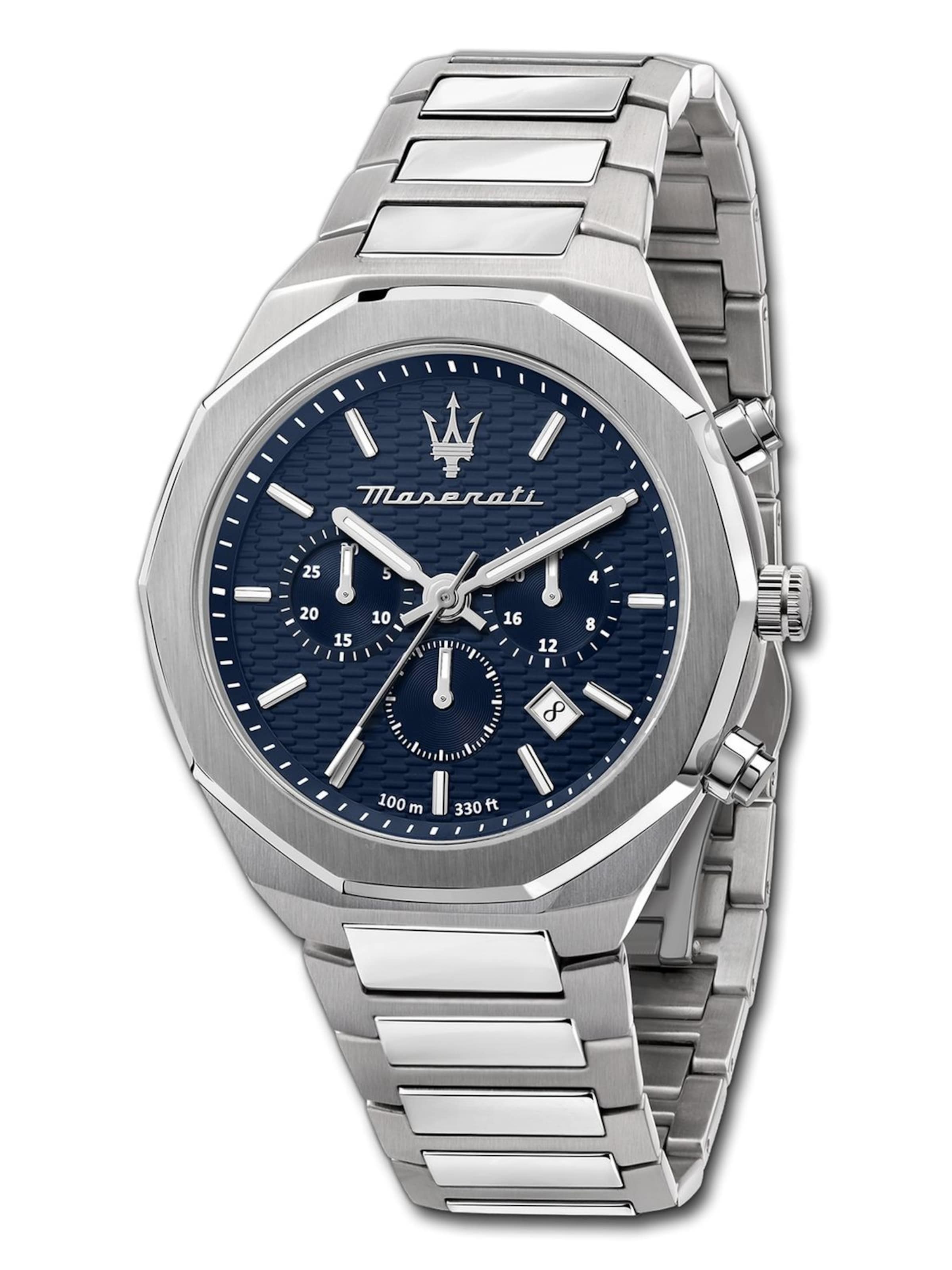 Maserati Analoog horloge in Zilver: voorkant
