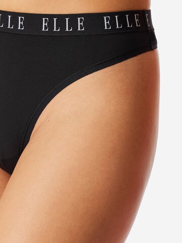 ELLE Tanga ' Thong - ELLE LOGO ' in Schwarz