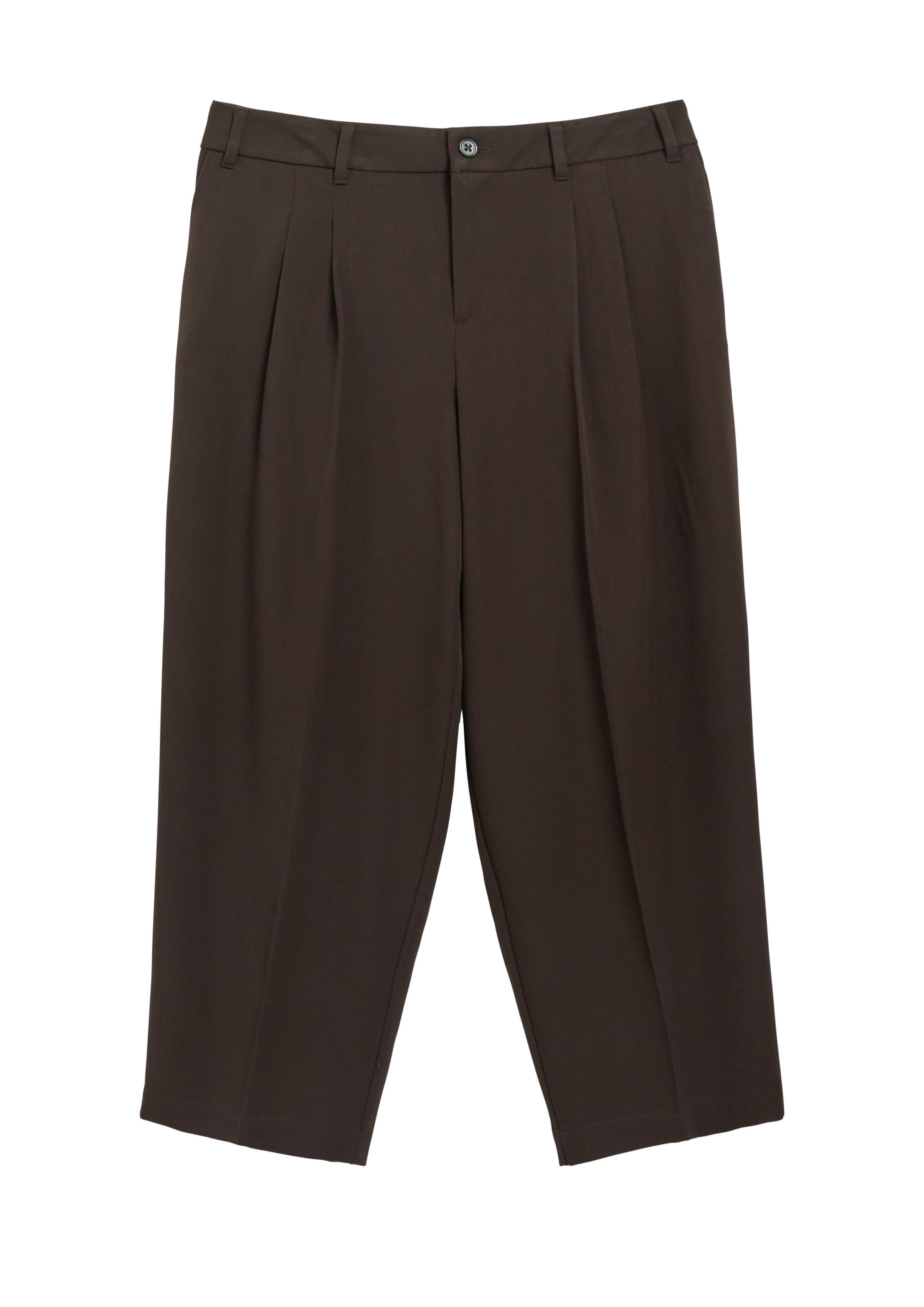 s.Oliver CURVE Pleat-front trousers in 44 in Dark brown, Item view