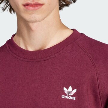 Sweat-shirt 'Trefoil Essentials ' ADIDAS ORIGINALS en rouge