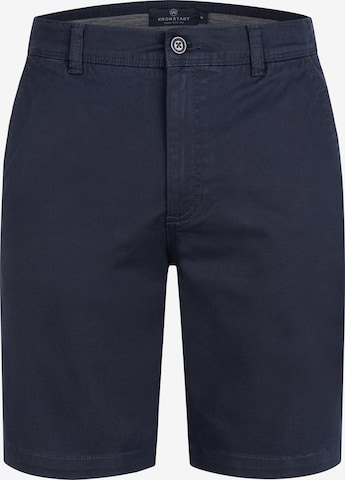 Kronstadt Chino trousers 'Allen' in Blue: front