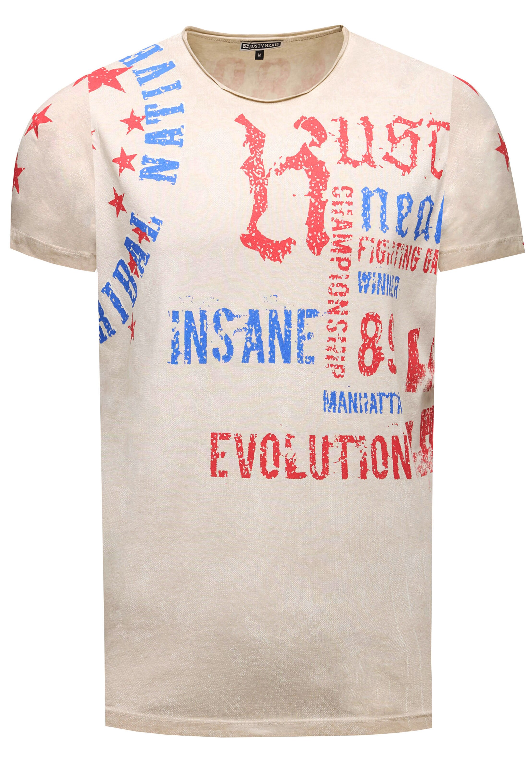 Rusty Neal Shirt in Beige: voorkant