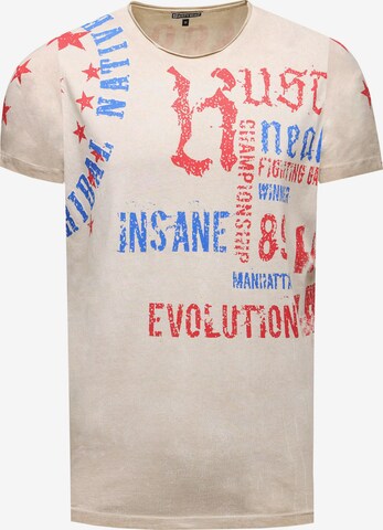 Rusty Neal Shirt in Beige: voorkant