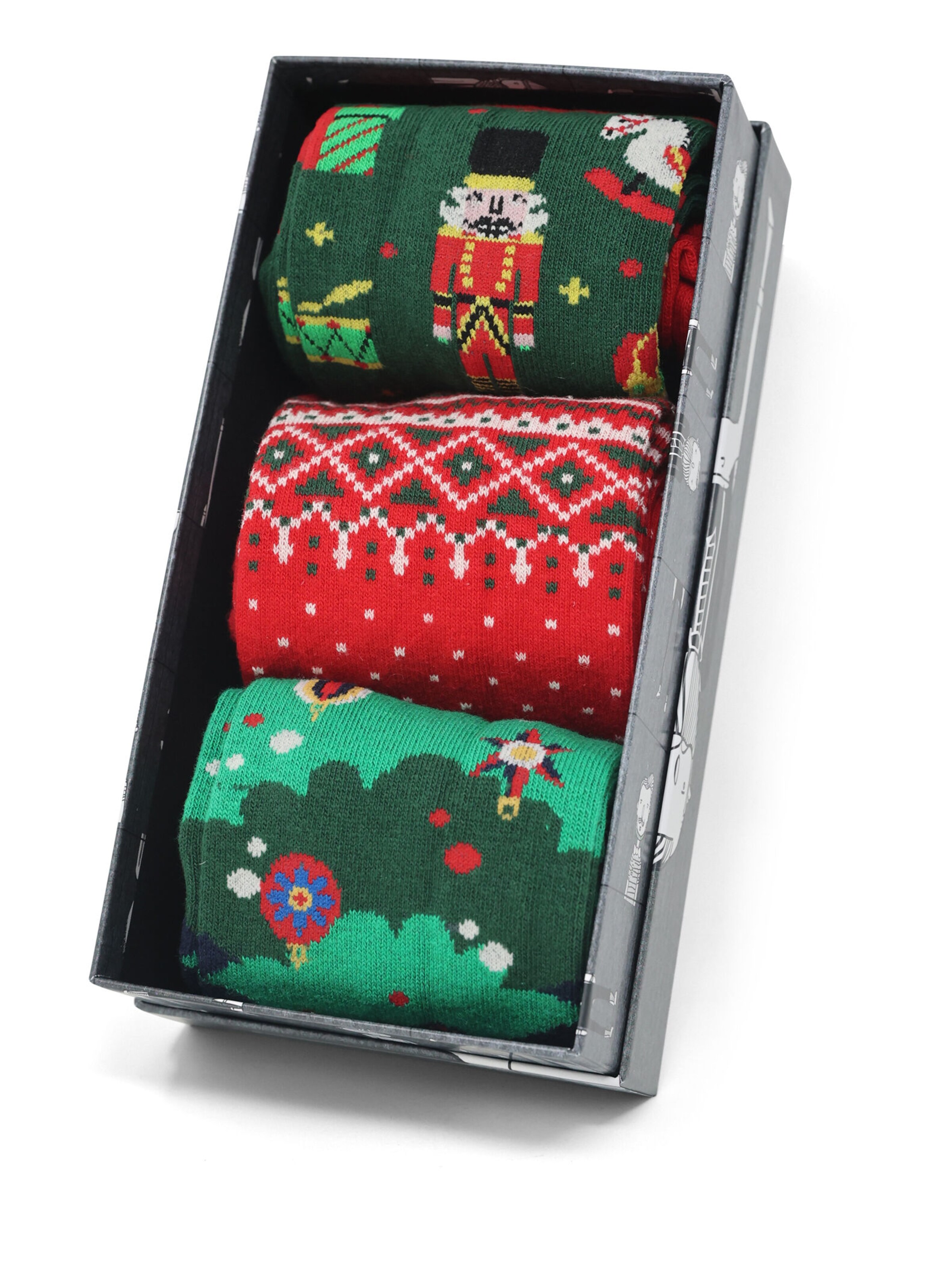 Real Guys Socks in Green: front