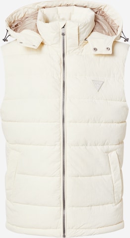 GUESS Brezrokavnik | bela barva: sprednja stran