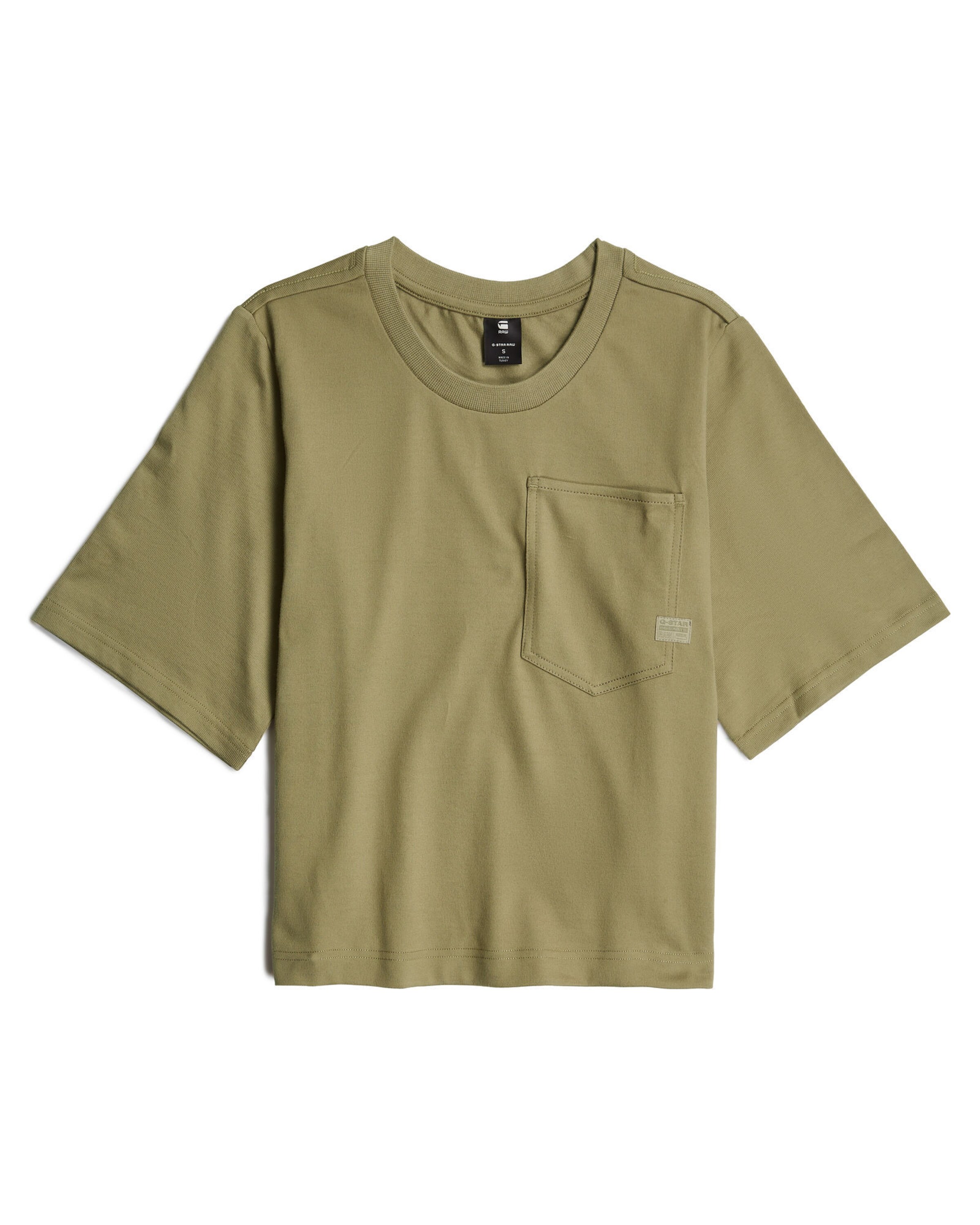 G-STAR Topshirt 'Pocket' in Grün: Vorderseite