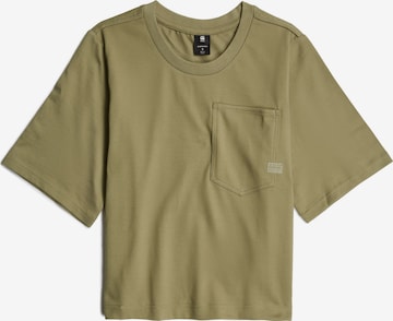 G-STAR Topshirt 'Pocket' in Grün: Vorderseite