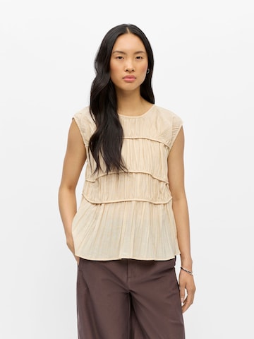 OBJECT Blusentop 'OBJMabel' in Beige: Vorderseite