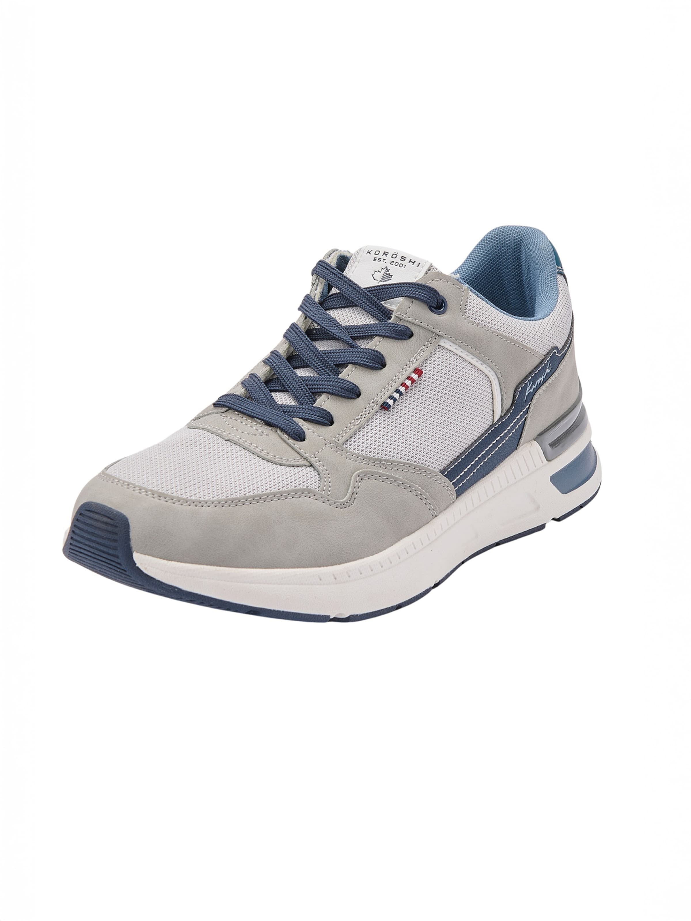 KOROSHI Σνίκερ χαμηλό σε γκρι: μπροστά