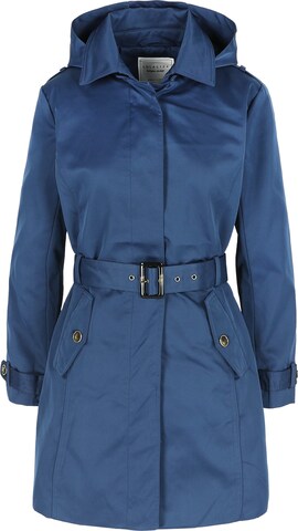 LolaLiza Between-Seasons Coat in Blue: front