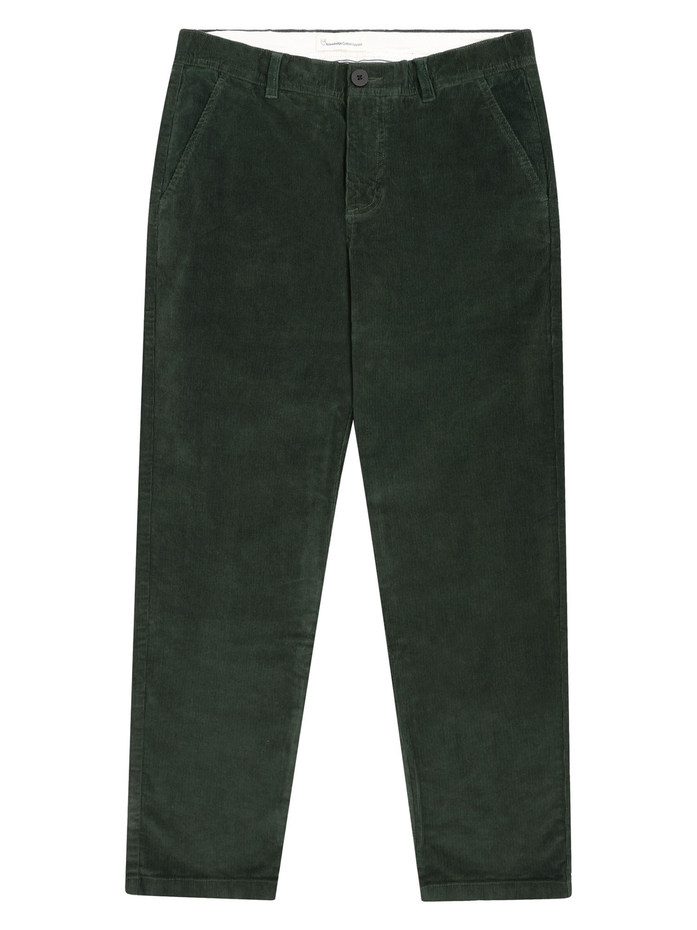 KnowledgeCotton Apparel Regular Hose in Grün: Vorderseite