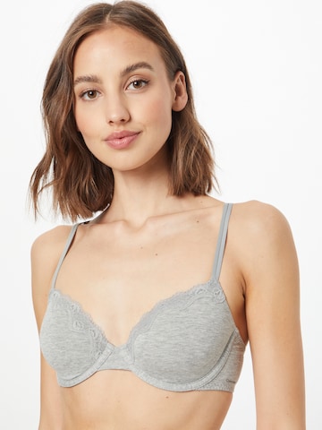 Sutien de tricou Sutien 'DEMI' de la Calvin Klein Underwear pe gri: față