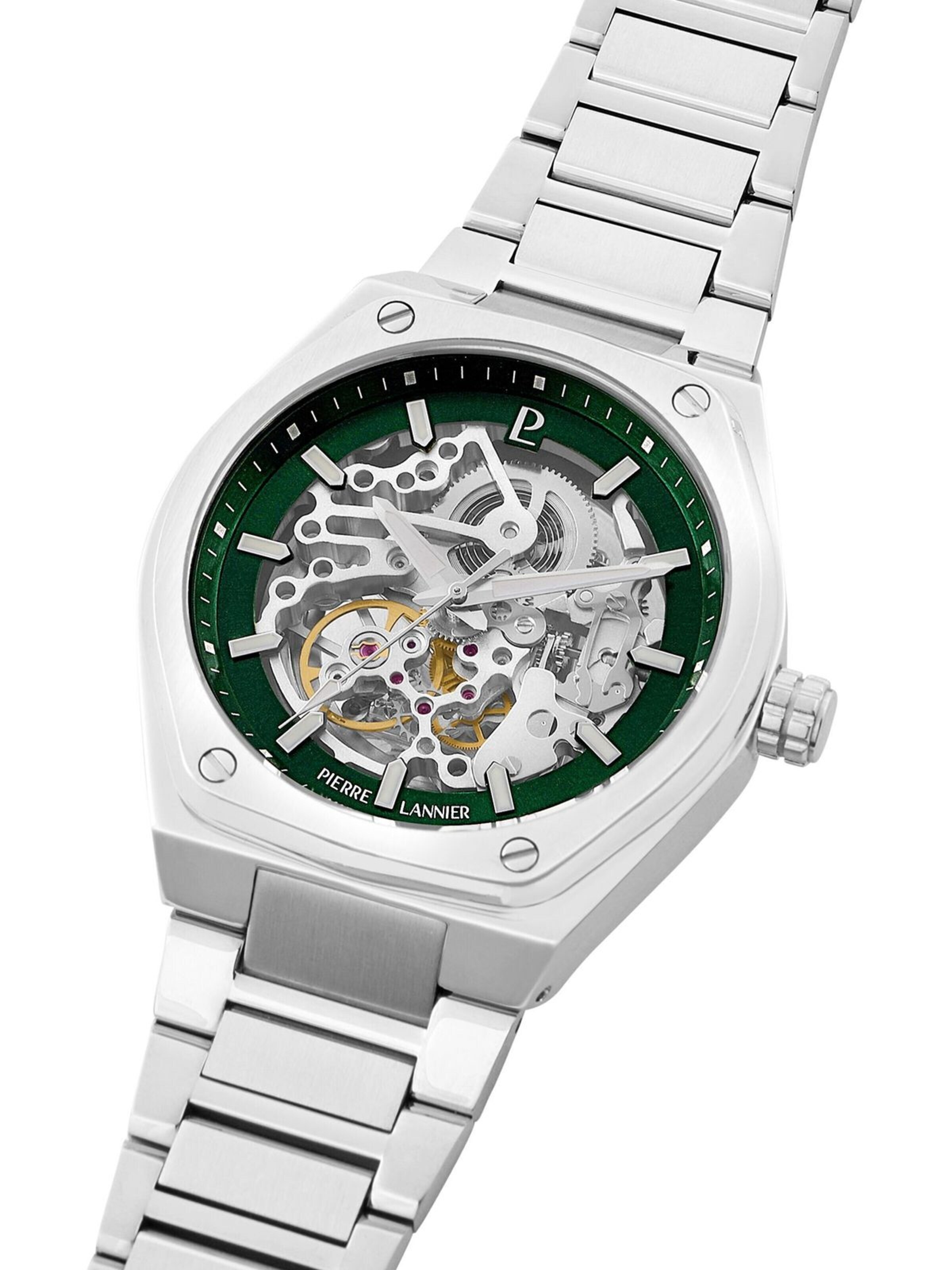 Pierre Lannier Analoog horloge 'Automatic watch Automatic' in Groen